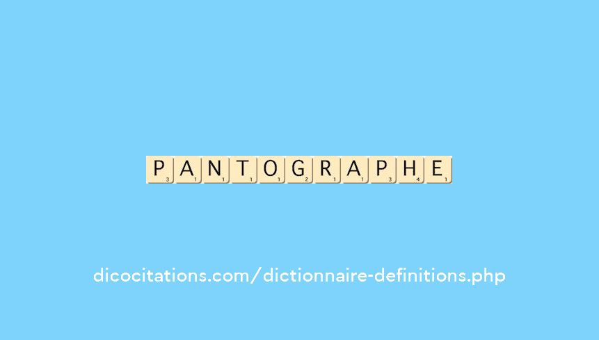 pantographe pantographe