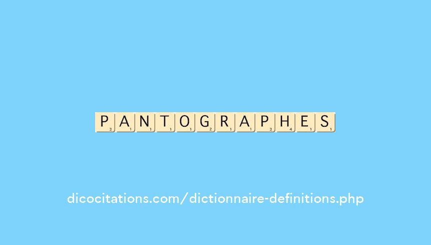 pantographes pantographes