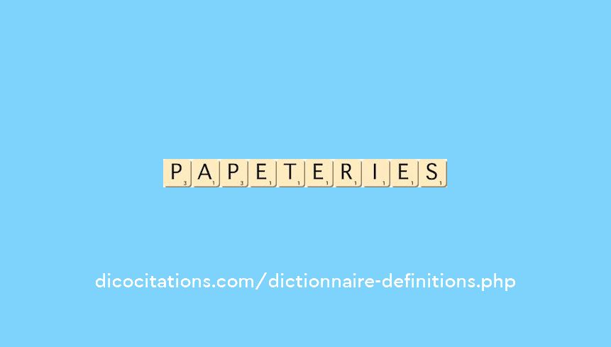 papeteries papeteries