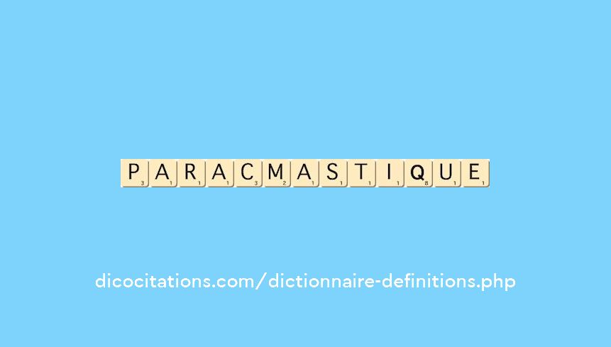 paracmastique