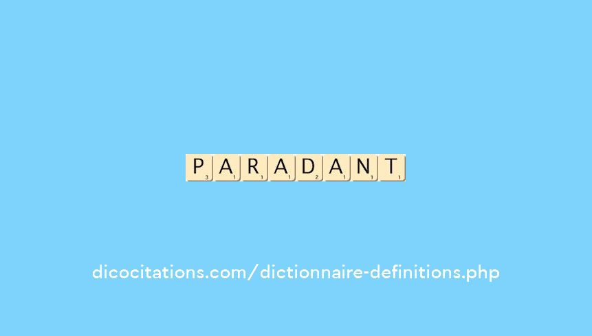 paradant paradant