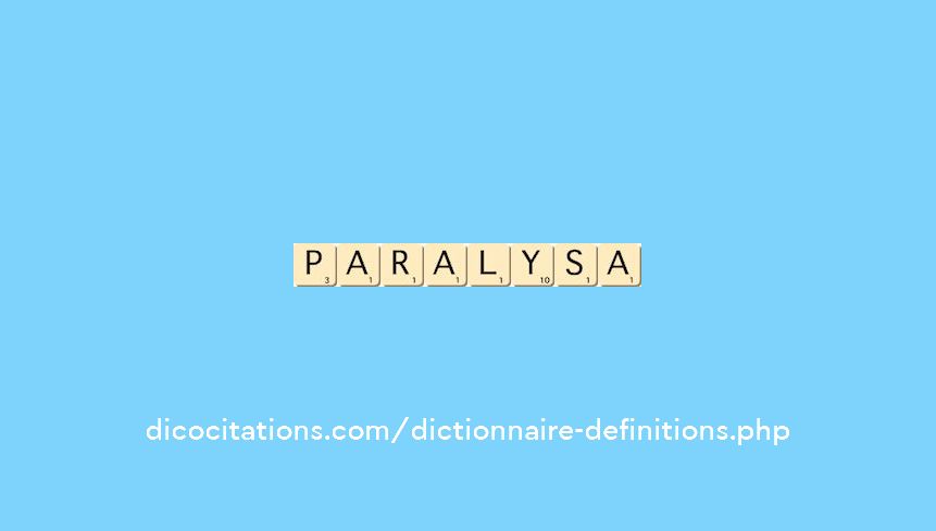paralysa paralysa