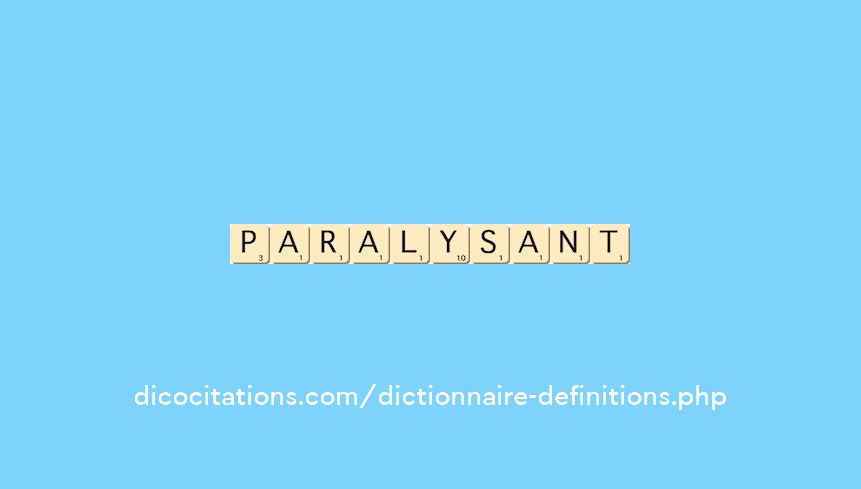 paralysant paralysant