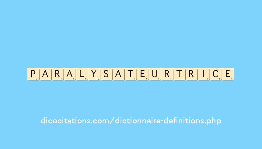 paralysateur--trice