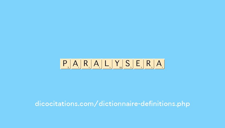 paralysera paralysera