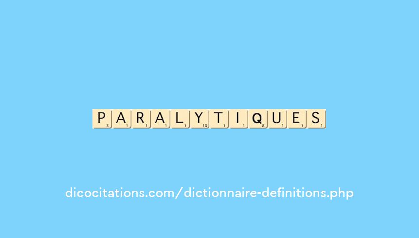 paralytiques