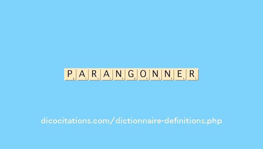 parangonner