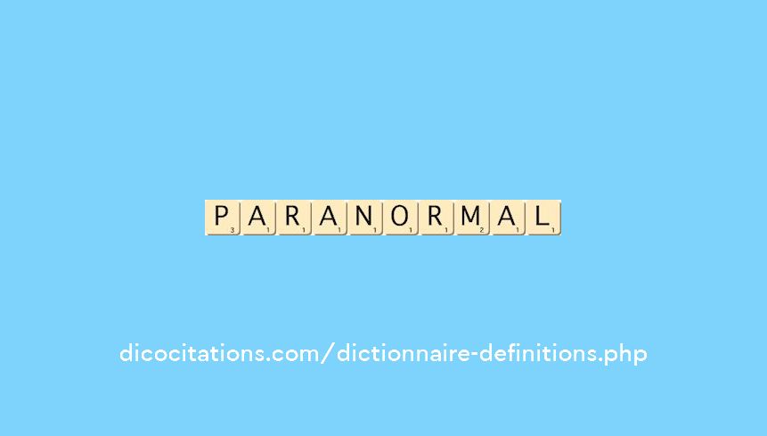 paranormal paranormal