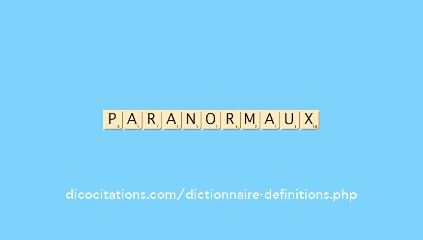 paranormaux paranormaux