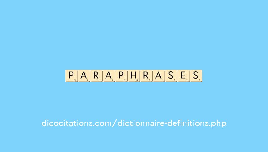 paraphrases paraphrases