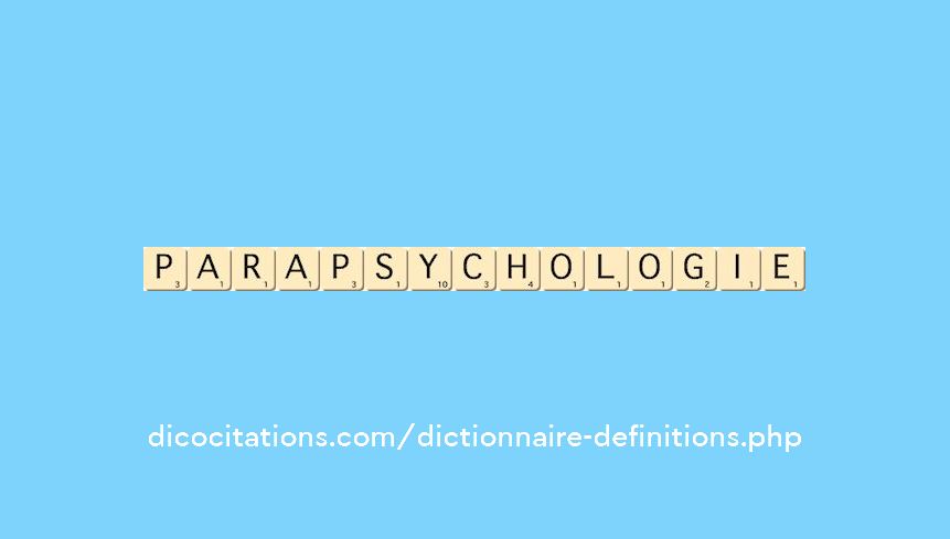 parapsychologie parapsychologie
