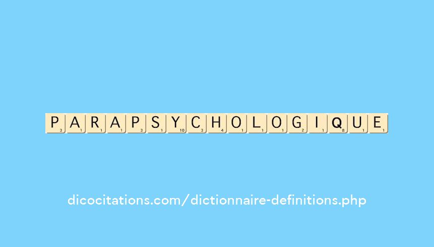 parapsychologique parapsychologique