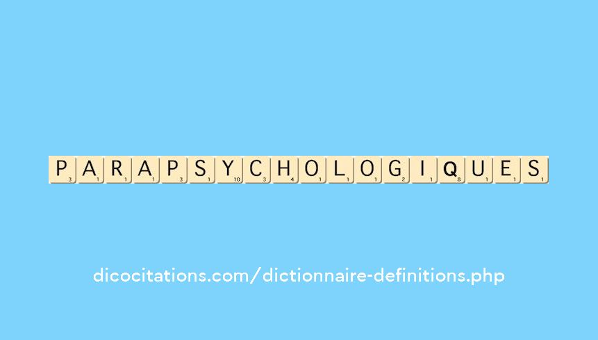 parapsychologiques parapsychologiques