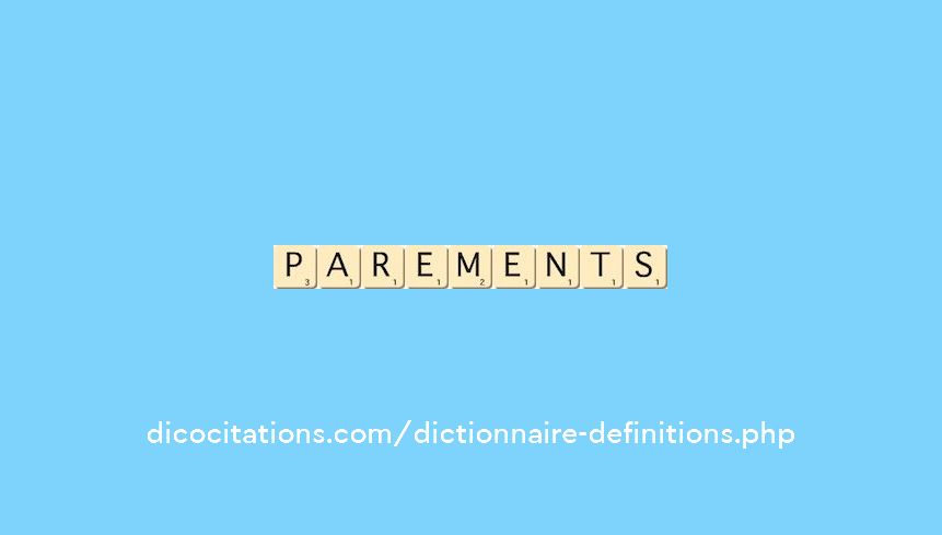 parements parements