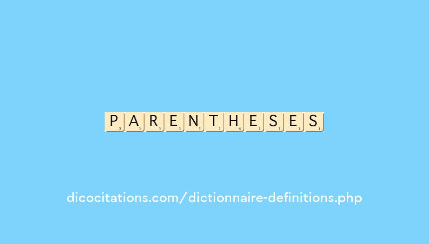 parentheses parentheses