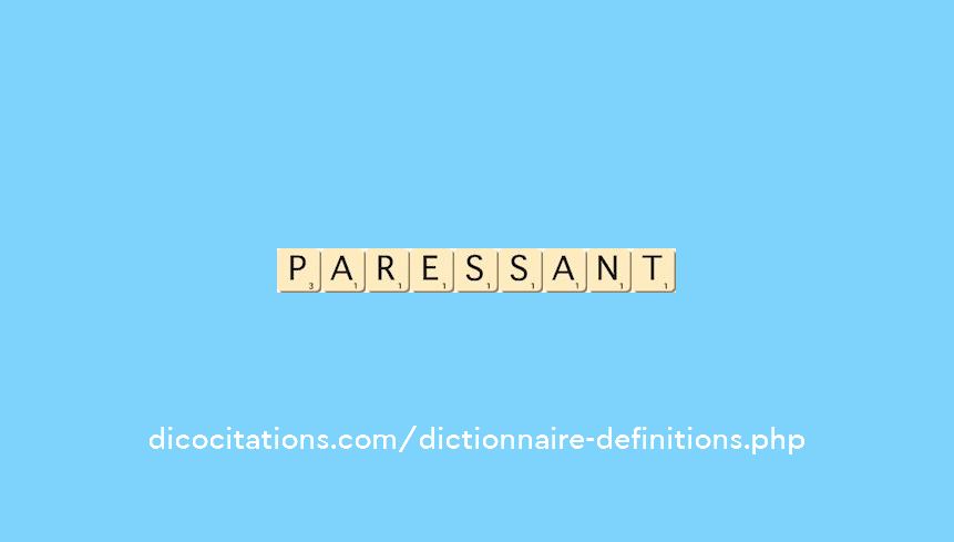 paressant paressant