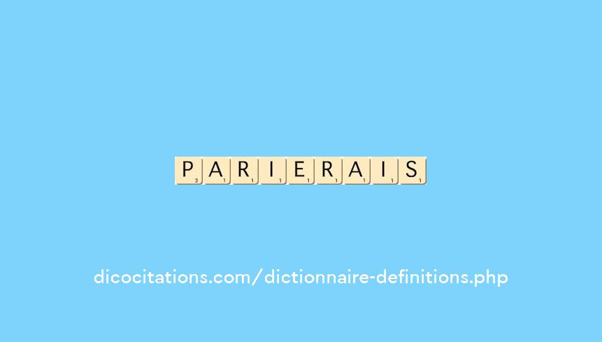 parierais