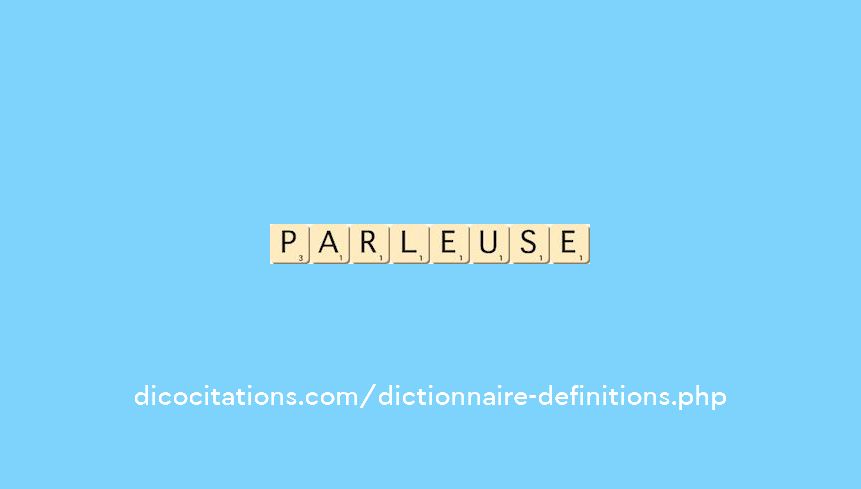 parleuse parleuse