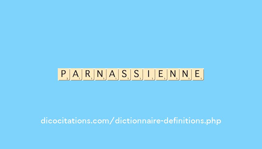 parnassienne parnassienne
