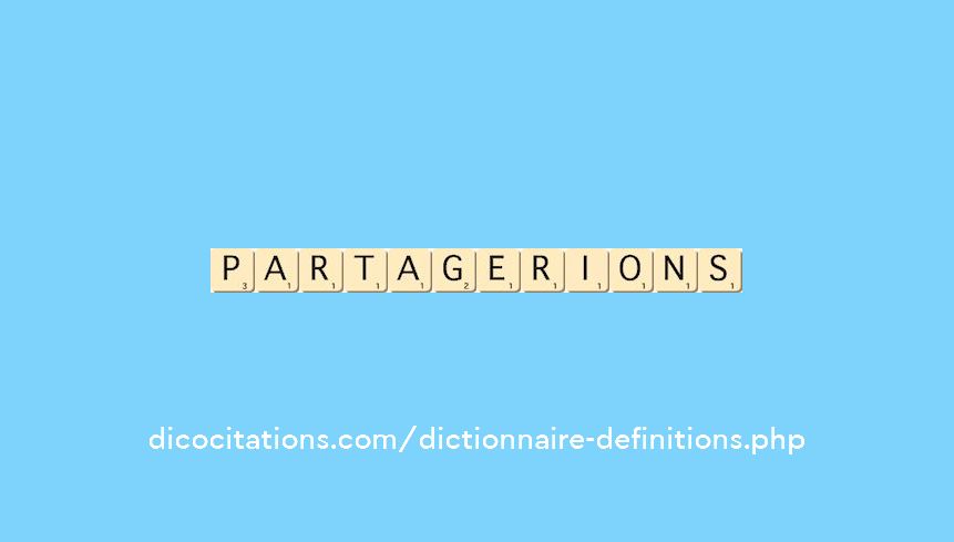 partagerions partagerions