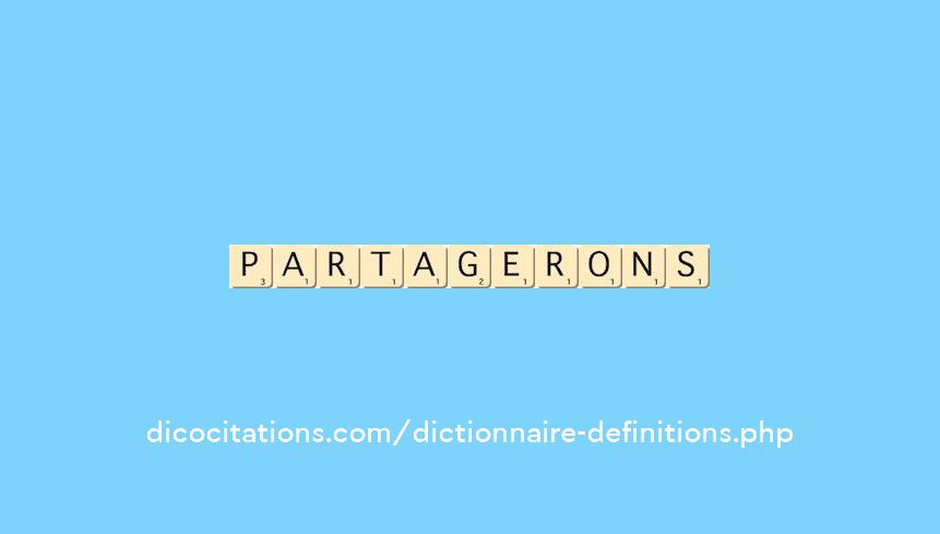 partagerons partagerons