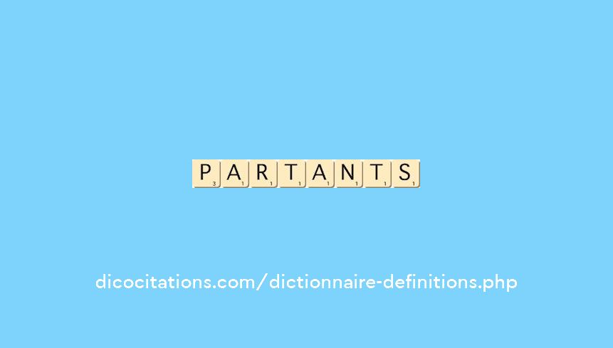 partants partants