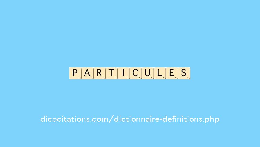 particules particules