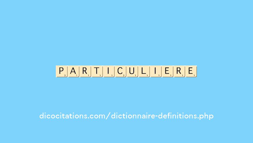 particuliere