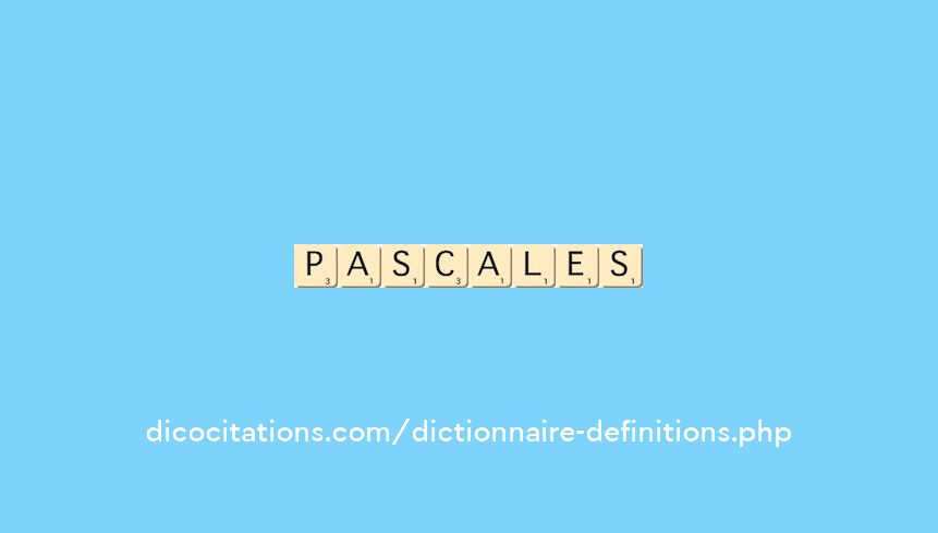 pascales pascales