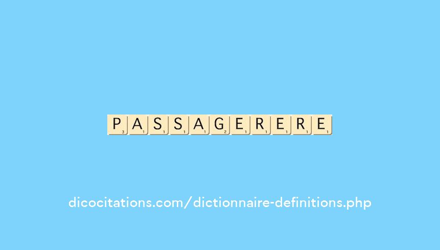 passager--ere
