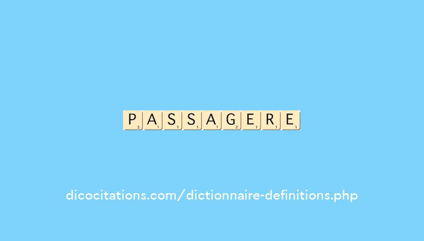 passagere passagere