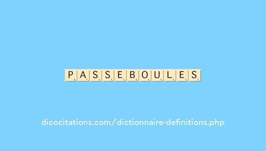 passe-boules passe-boules