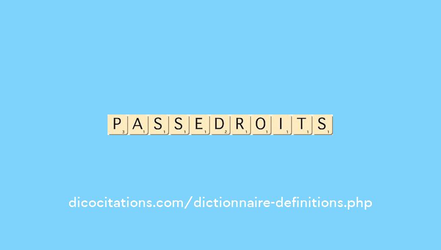 passe-droits
