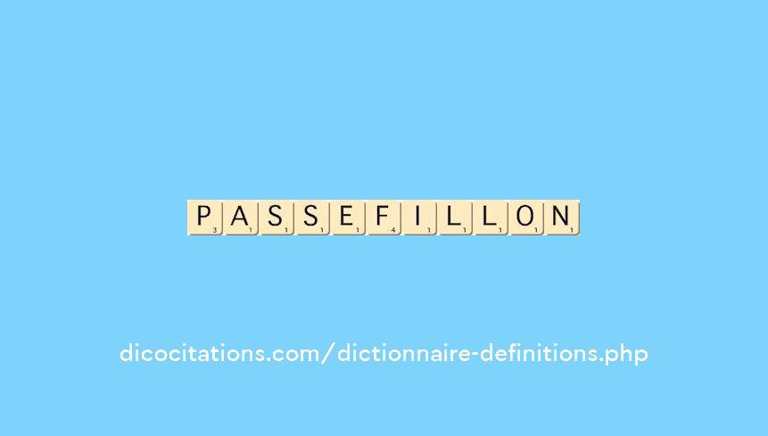 passe-fillon