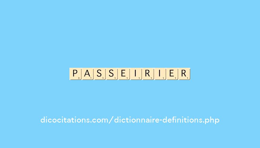 passeirier