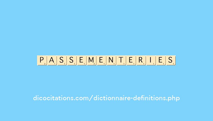 passementeries passementeries