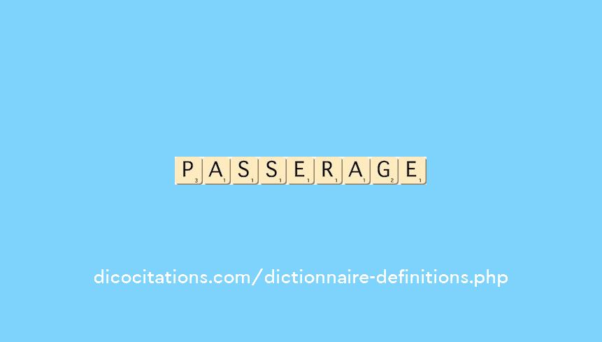 passerage