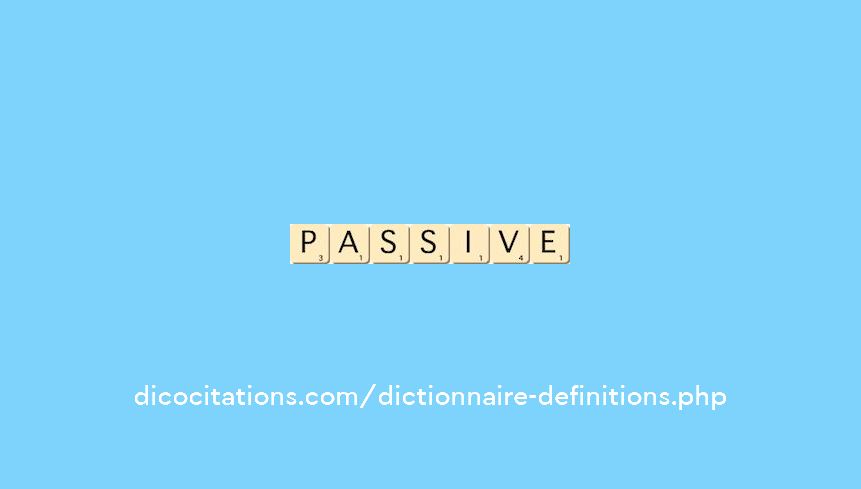passive passive