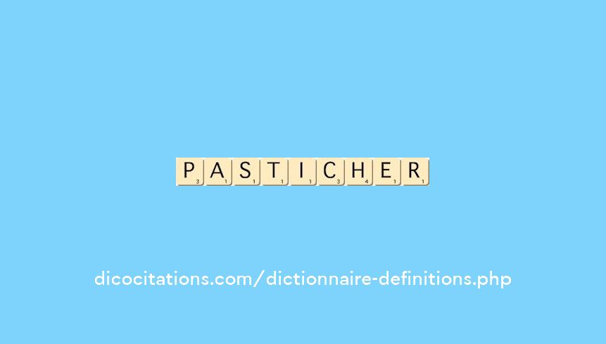 pasticher