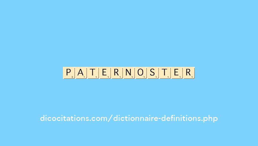pater-noster pater-noster