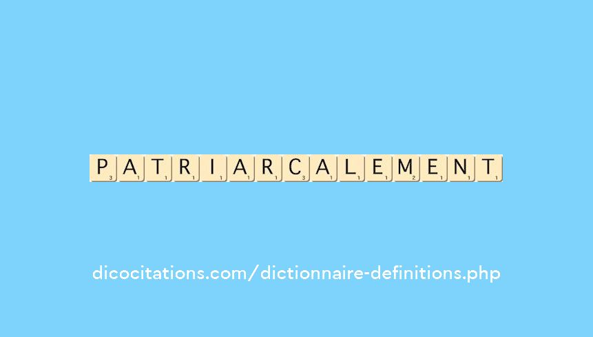 patriarcalement