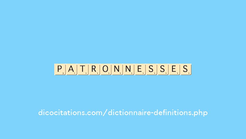 patronnesses patronnesses