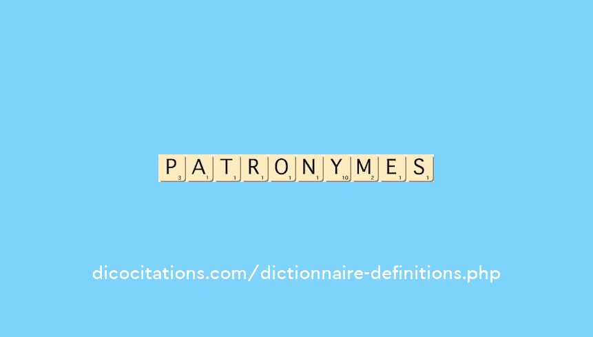 patronymes patronymes