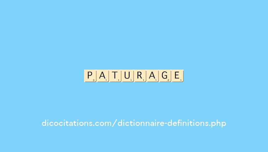 paturage paturage