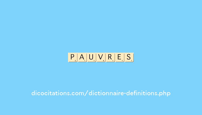 pauvres