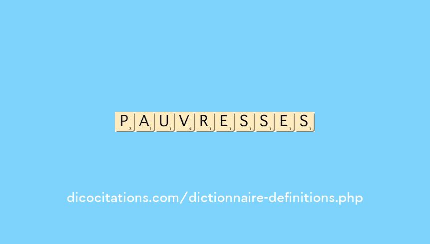 pauvresses pauvresses