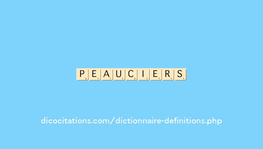 peauciers peauciers