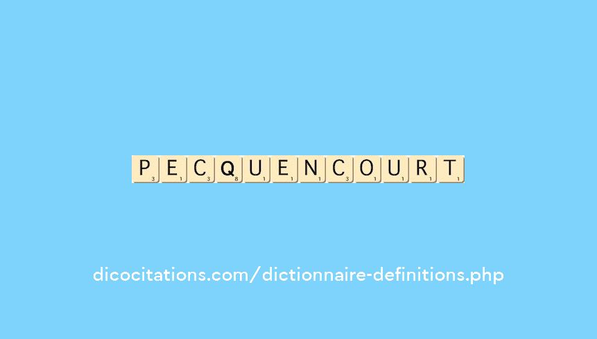 pecquencourt pecquencourt
