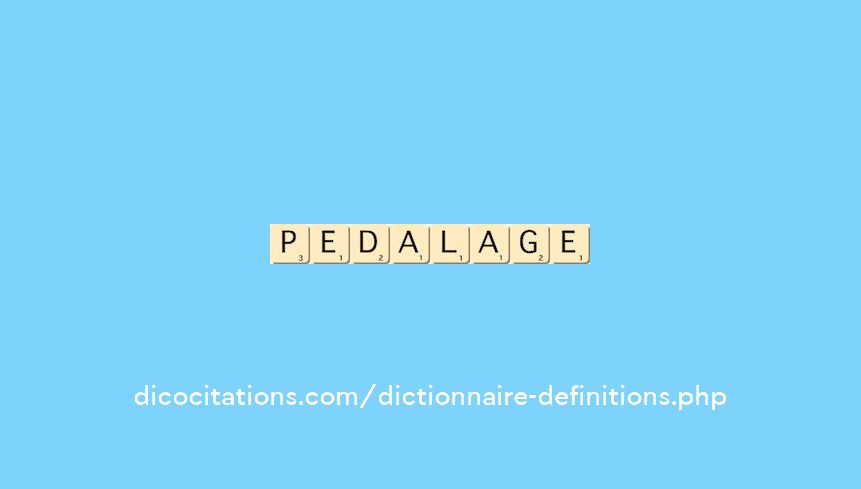 pedalage pedalage