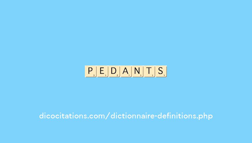 pedants pedants